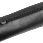 Alassio XXL-rolhouder, van leer, zwart.