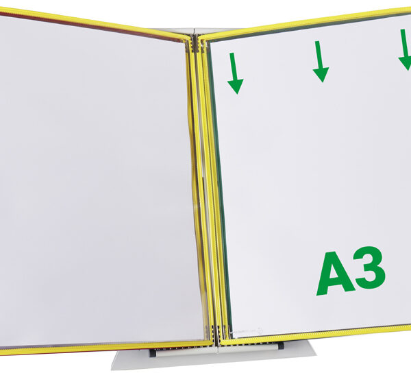 Metalen tafelstandaard voor A3-formaat