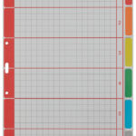 LEITZ kartonnen tabbladen extra stevig, blanco, A4, 6-delig, grijs