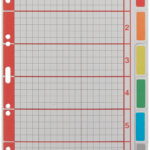 LEITZ kartonnen tabbladen extra dik, blanco, A5, 6-delig, grijs