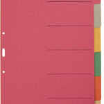 LEITZ kartonnen tabbladen extra dik, blanco, A4, 6-delig