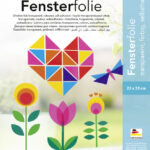 Gekleurde raamfolie, gemengde kleuren, 230 x 330 mm