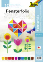 Gekleurde raamfolie, gemengde kleuren, 230 x 330 mm