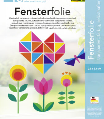 Gekleurde raamfolie, gemengde kleuren, 230 x 330 mm