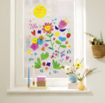 Gekleurde raamfolie, gemengde kleuren, 230 x 330 mm