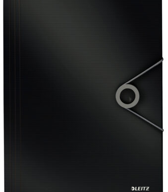 LEITZ hoekspanmap Solid, DIN A4, PP, zwart
