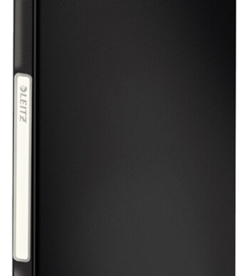 LEITZ zichtmap Solid, A4, PP, met 20 zichttassen, zwart