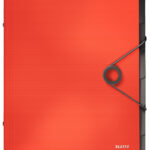 LEITZ sorteermap Solid, DIN A4, PP, 6 vakken, lichtrood