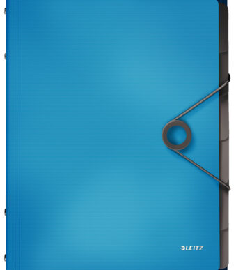 LEITZ sorteermap Solid, DIN A4, PP, 6 vakken, lichtblauw