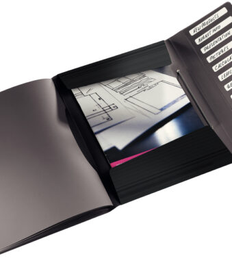 LEITZ sorteermap Solid, DIN A4, PP, 12 vakken, zwart