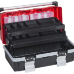 allit gereedschapkoffer McPlus Alu >C< 18, PP, rood/zwart