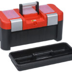 allit gereedschapkoffer McPlus Alu 21, PP, rood/zwart