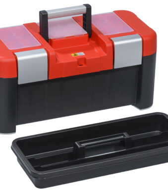allit gereedschapkoffer McPlus Alu 21, PP, rood/zwart