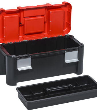 allit gereedschapkoffer McPlus Alu 25, PP, rood/zwart