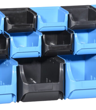 allit open opbergbakjes set ProfiPlus 1+2+3/17, blauw/zwart