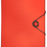 LEITZ projectmap Solid, A4, PP, 6 vakken, lichtrood