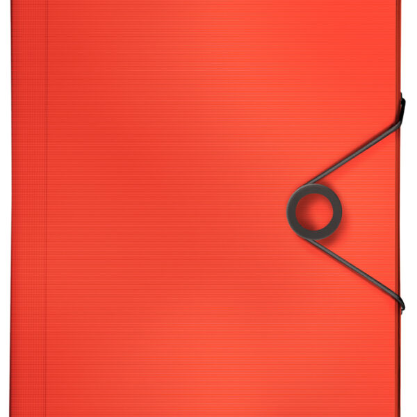 LEITZ projectmap Solid, A4, PP, 6 vakken, lichtrood