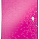 LEITZ projectmap WOW, A4, PP, 6 vakken, roze