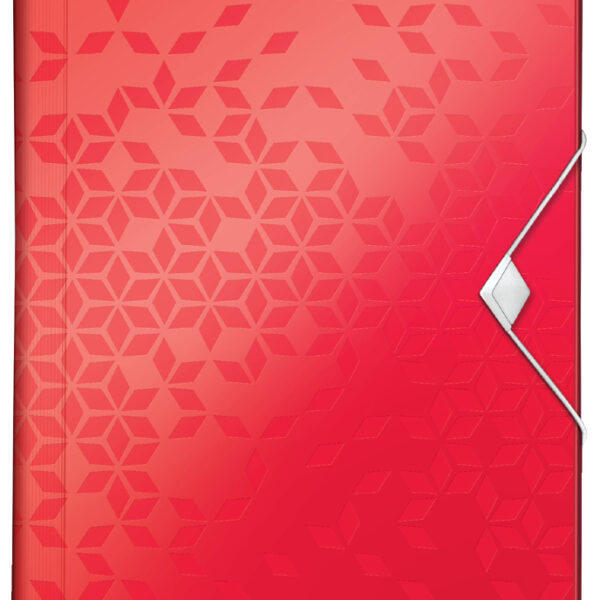 LEITZ vakkenmap WOW, A4, PP, 6 vakken, rood