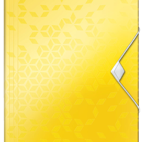 LEITZ hoekspanmap WOW, DIN A4, PP, geel