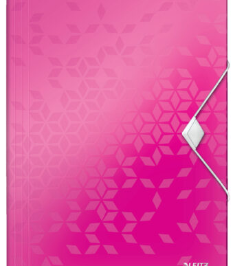 LEITZ hoekspanmap WOW, DIN A4, PP, roze