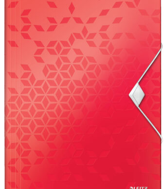 LEITZ hoekspanmap WOW, DIN A4, PP, rood