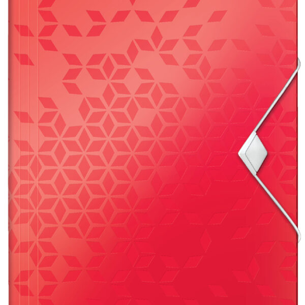 LEITZ hoekspanmap WOW, DIN A4, PP, rood