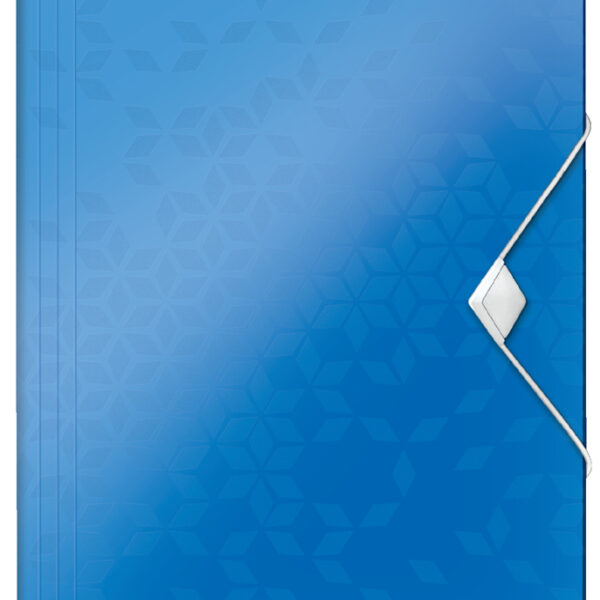 LEITZ hoekspanmap WOW, DIN A4, PP, blauw