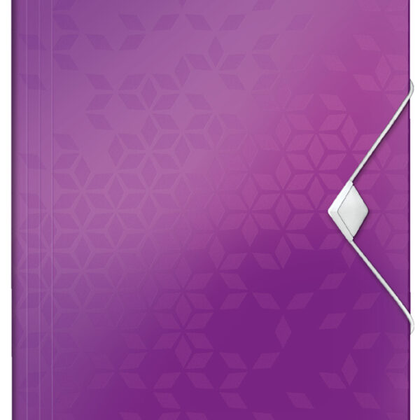 LEITZ hoekspanmap WOW, DIN A4, PP, violet