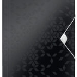 LEITZ hoekspanmap WOW, DIN A4, PP, zwart