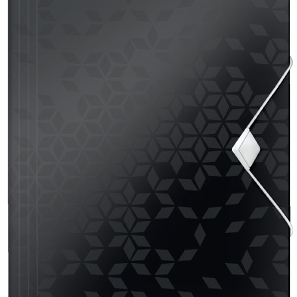 LEITZ hoekspanmap WOW, DIN A4, PP, zwart