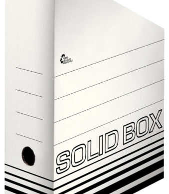 LEITZ Archief-tijdschrifthouder Solid, DIN A4, wit/zwart