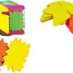 Ster-signaleringsetiketten, geel/oranje, 120 x 160 mm