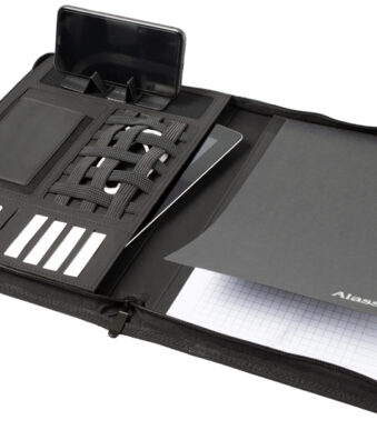 STOP schrijfmap RPET PALAU, A4, gerecycled PET, antraciet