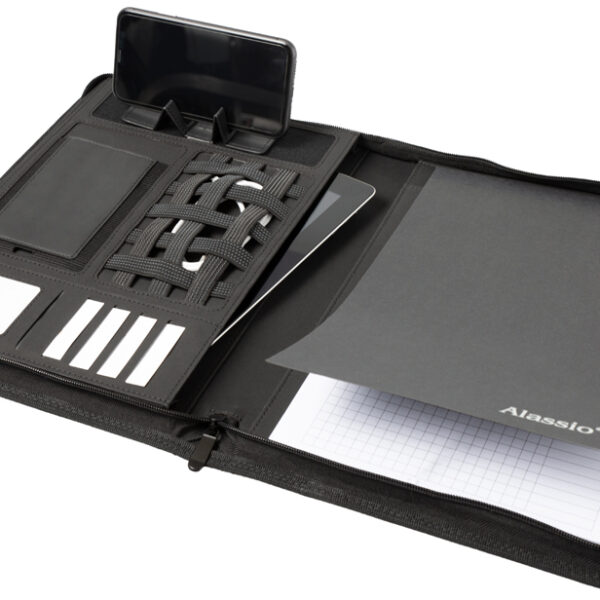 STOP schrijfmap RPET PALAU, A4, gerecycled PET, antraciet