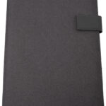 STOP schrijfmap RPET MOOREA met flap, A4, gerecycled PET, antraciet