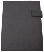 STOP schrijfmap RPET MOOREA met flap, A4, gerecycled PET, antraciet