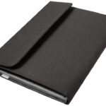 STOP schrijf- en opbergmap RPET BALI, A4, gerecycled PET, antraciet