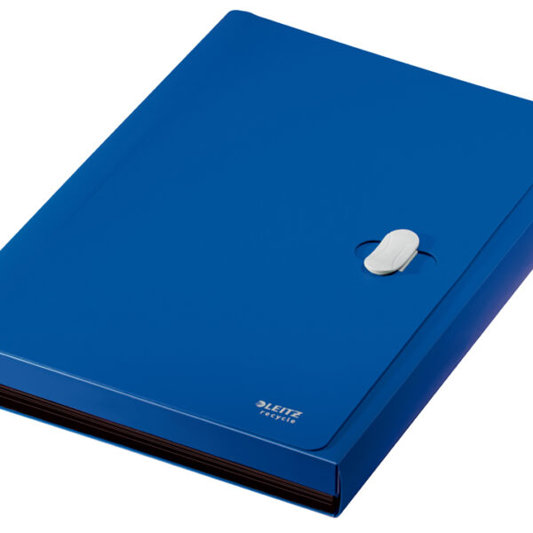 LEITZ vakkenmap Recycle, A4, PP, 6 vakken, blauw