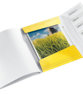 LEITZ sorteermap WOW, DIN A4, PP, 6 vakken, geel-metallic