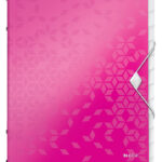 LEITZ sorteermap WOW, DIN A4, PP, 12 vakken,rose-metallic