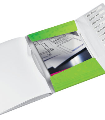 LEITZ sorteermap WOW, DIN A4, PP, 12 vakken, groen-metallic
