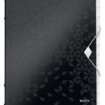 LEITZ sorteermap WOW, DIN A4, PP, 12 vakken, zwart-metallic