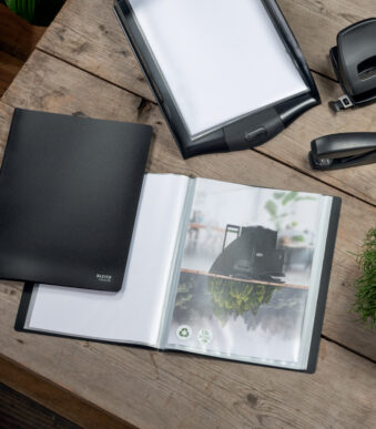 Leitze Showalbum Recycled, A4, Kunststof, 20 Hoezen, Zwart