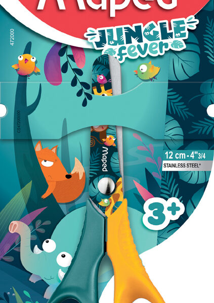Maped knutselschaar JUNGLE fever VIVO, 120 mm, kleuren assorti