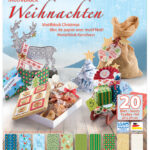 Kartonnen blok 'Kerst III' met motieven, 240 x 340 mm