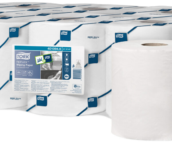 Tork Universele Reinigingsrol, 1-laags, wit, 300 meter