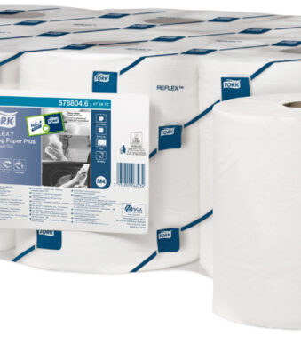 Tork Allroundpoetsrol, 2-laags, wit, 150,8 m