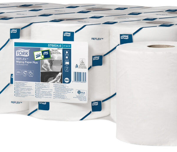 Tork Allroundpoetsrol, 2-laags, wit, 150,8 m