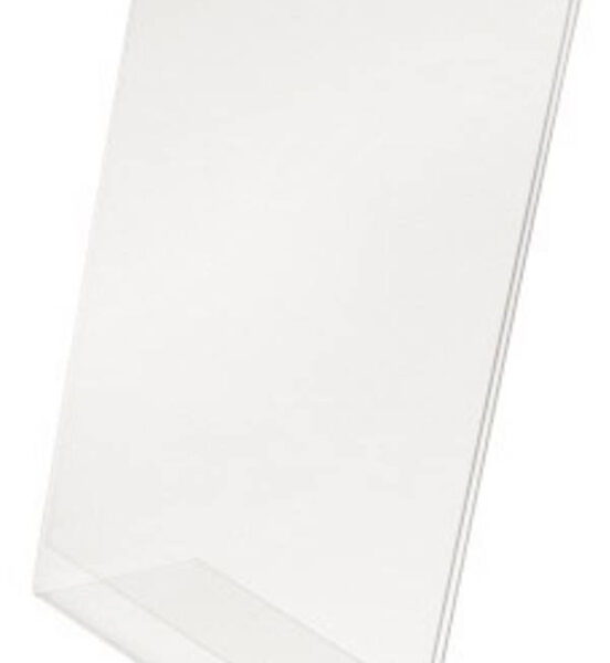 deflecto tafeldisplay, DIN A4 staand, schuin